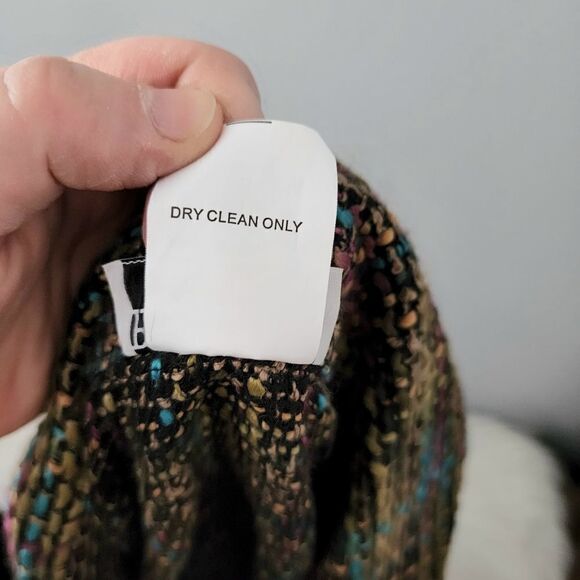 Bon Worth vintage blazer petite medium women's button front multicolor - Picture 6 of 8